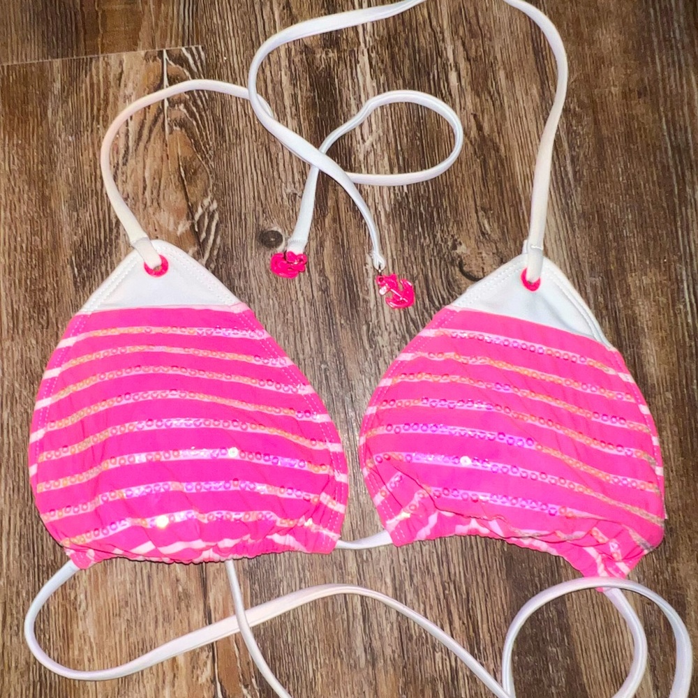 Sperry pink sequin anchor bathing suit ⚓️